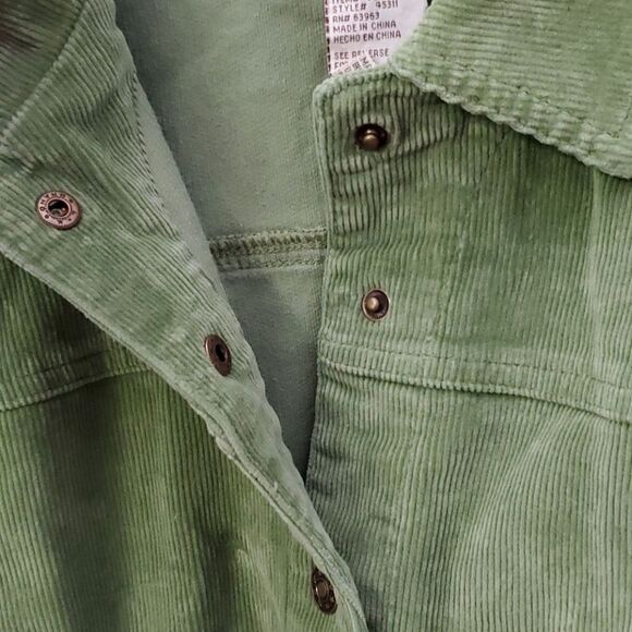 Vinrage AMI Green Corduroy Jacket XL Boho - Picture 8 of 11